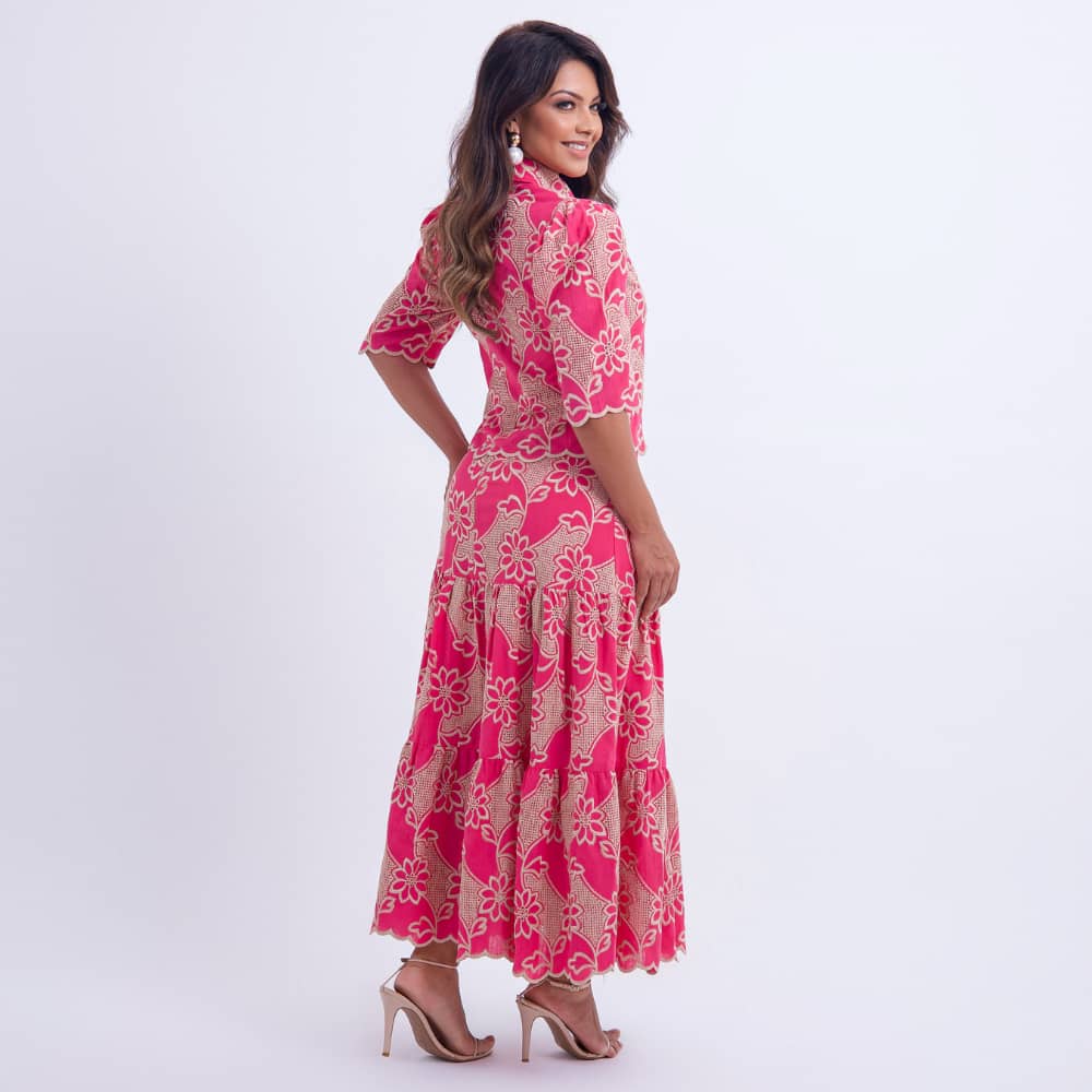 Conjunto Feminino Floral Rosa Isabela - FL10