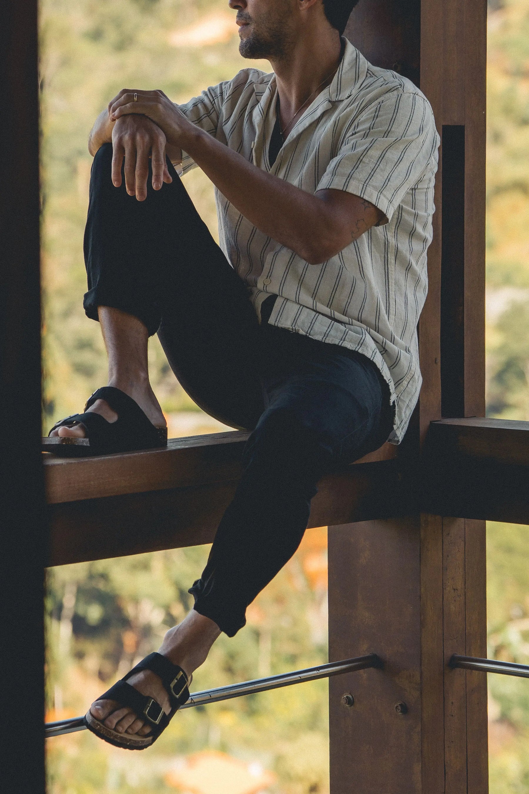 Sandália Maibulun Camurça - Preto