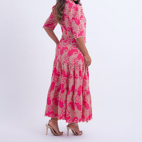 Conjunto Feminino Floral Rosa Isabela - FL10