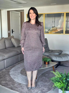 VESTIDO MIDI ANA COM LAPELA