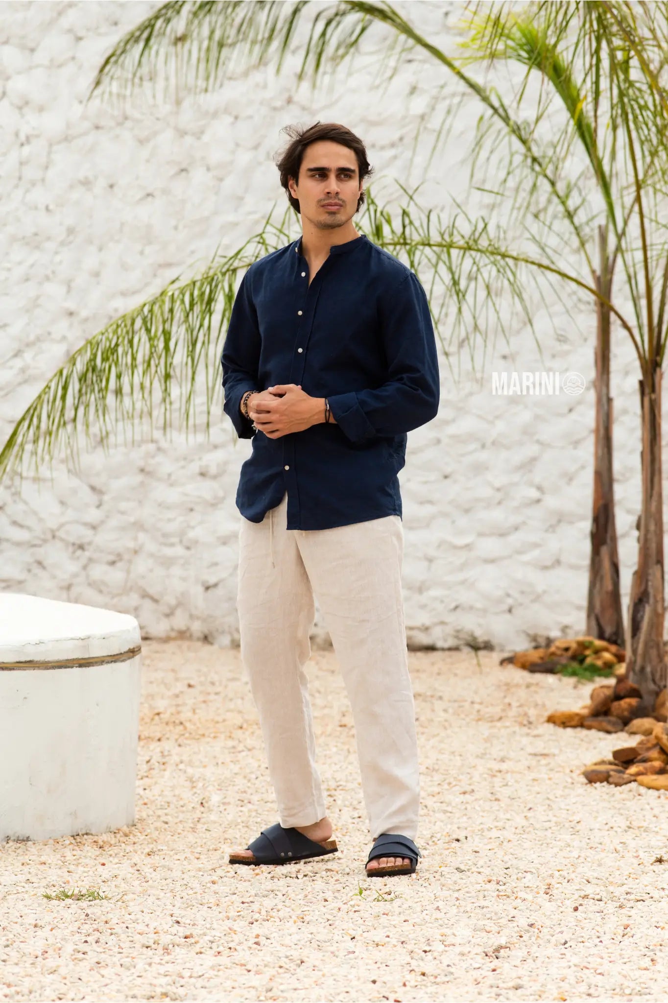 Sandália Salerno - Azul Escuro