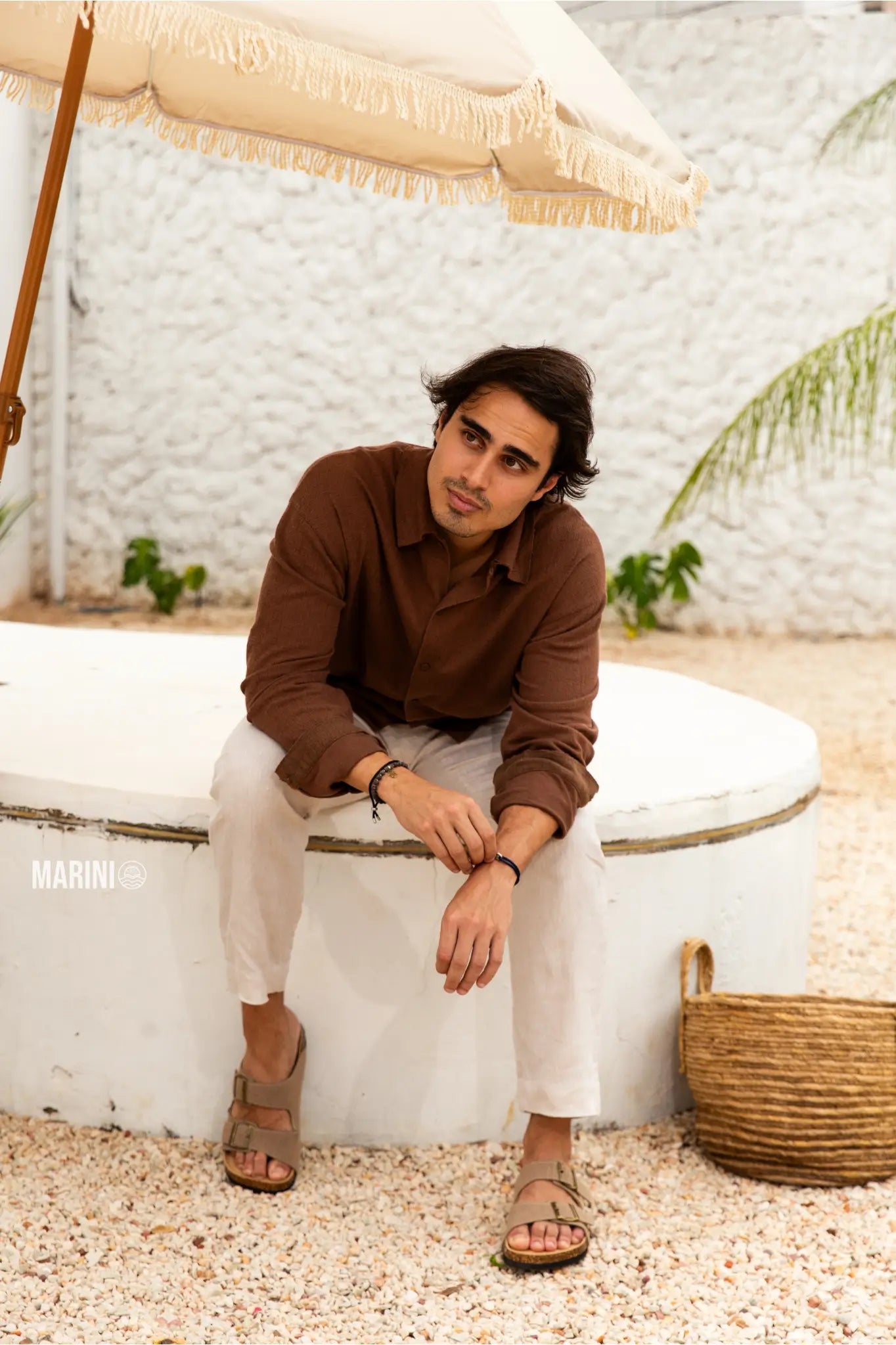 Sandália Maibulun Camurça - Areia