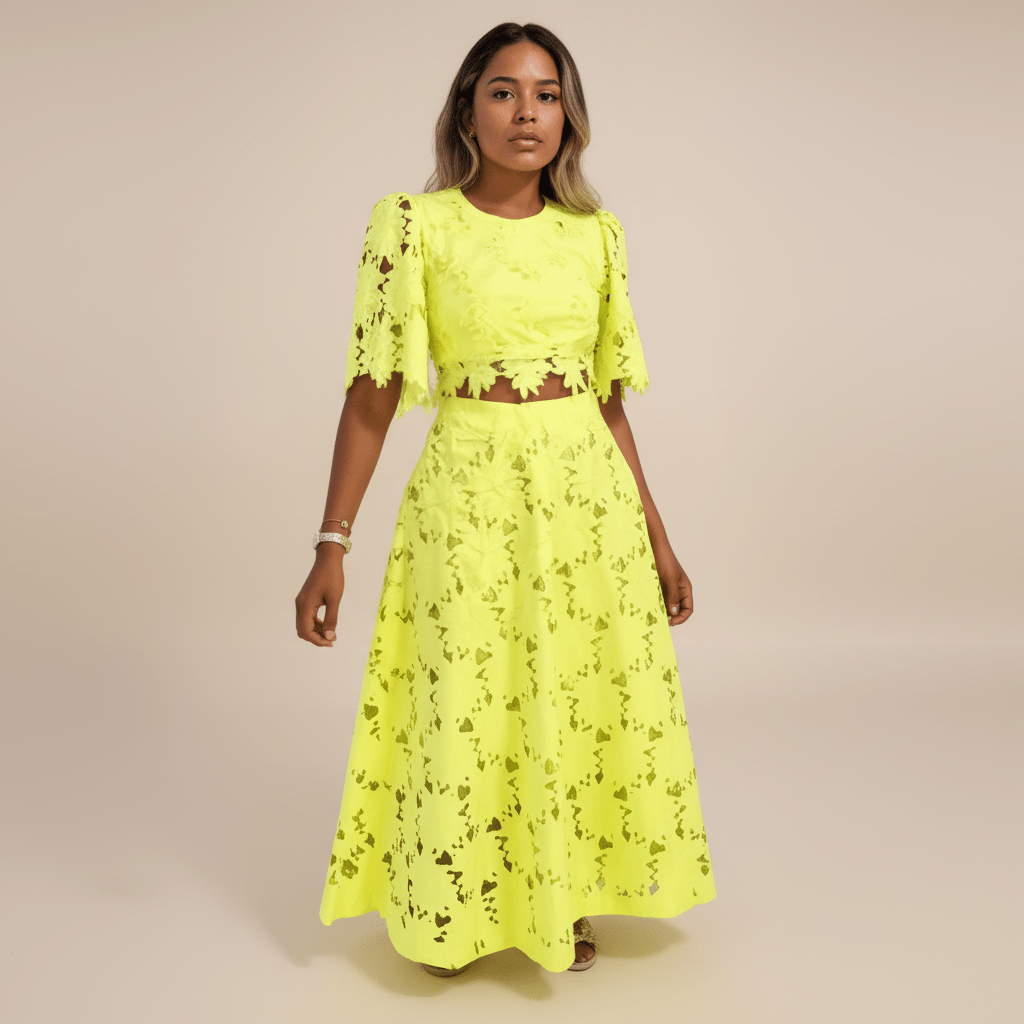 Conjunto de Renda Florido