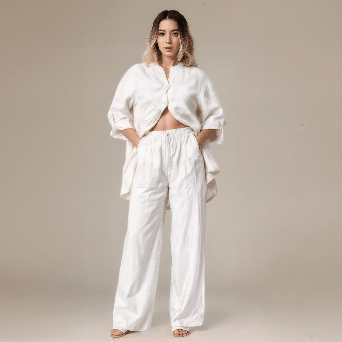 Conjunto Feminino Linho Brilho das Estrelas