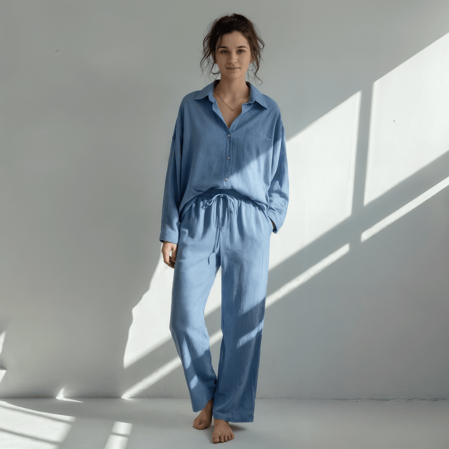 Conjunto Feminino Linho Retrô