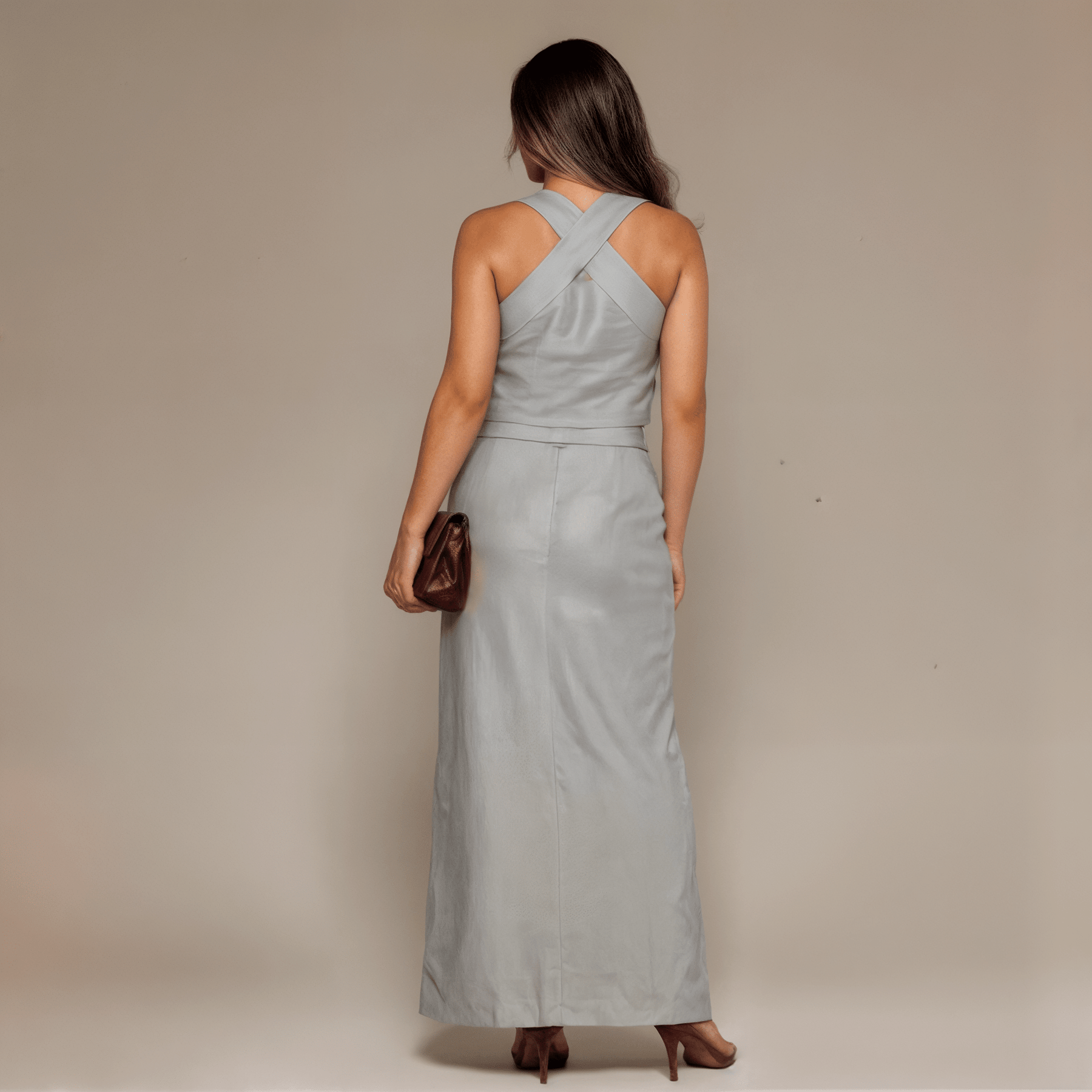 Conjunto Feminino Saia e Colete Jaqueline