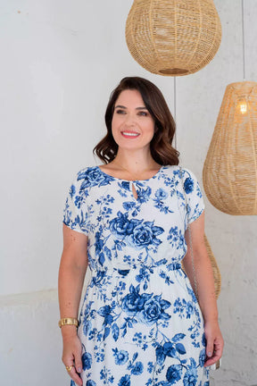 VESTIDO MANGA JAPONESA COM MARIA