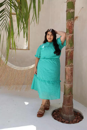 VESTIDO VITORIA EVASÊ COM BABADINHOS